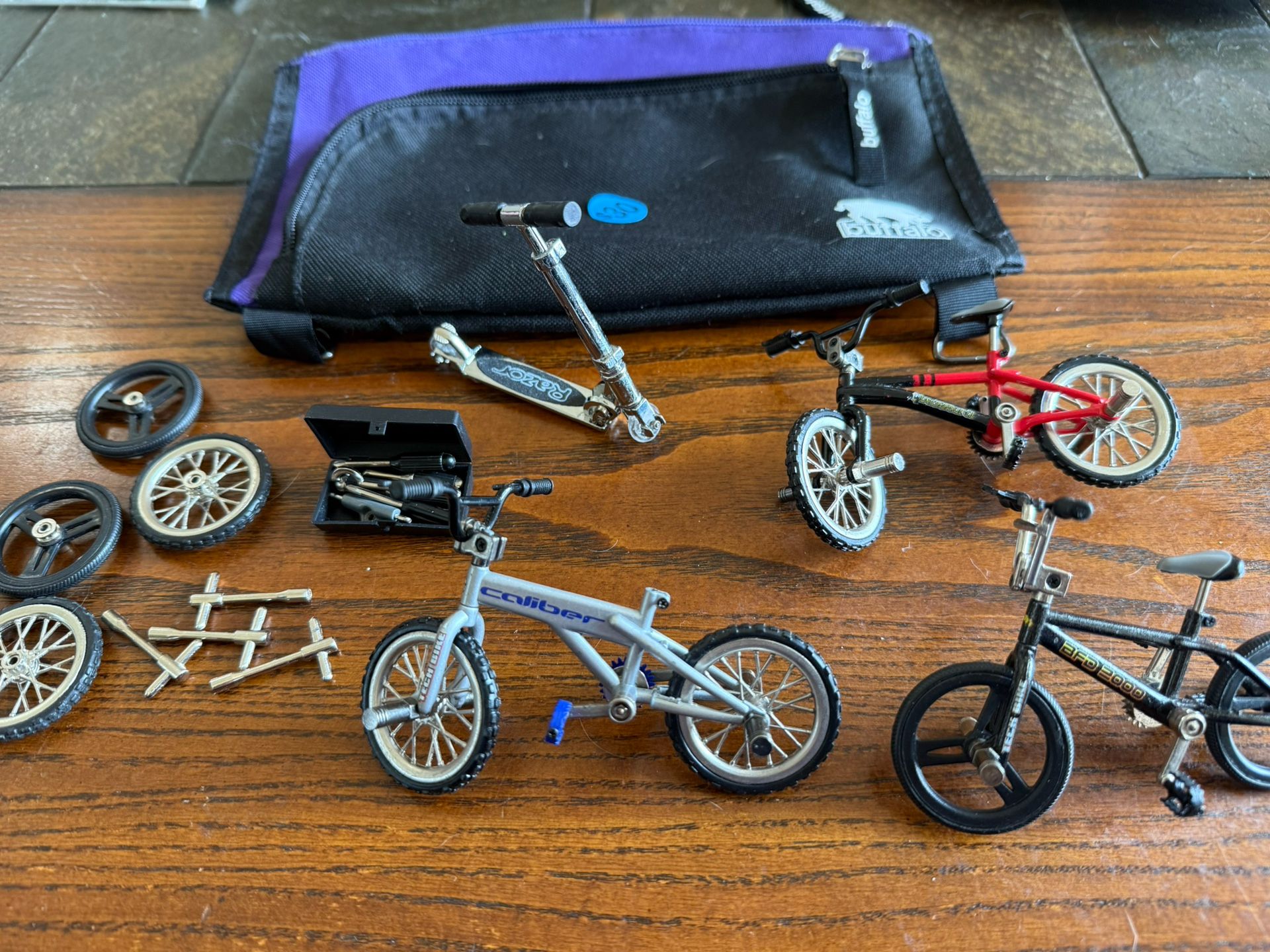 Vintage BMX Tech deck bikes And razor With Tools And tires