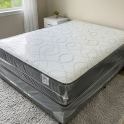 New Queen Size Mattress With Box Spring set Colchones Nuevos Queen Size Mattress BED