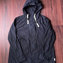 The North Face Full Zip Jean Hoodie Jacket Black Womens Size M