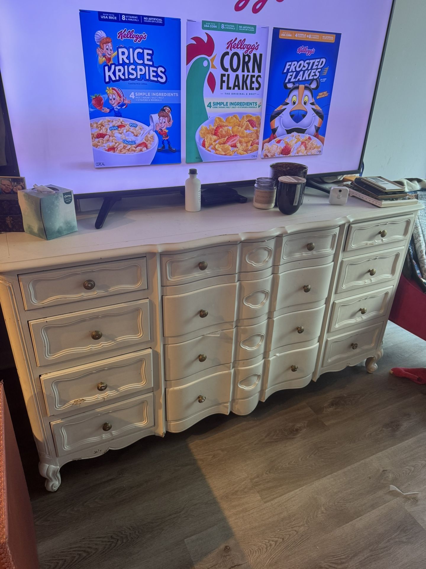 Solid Wood Credenza Dresser Tv Console