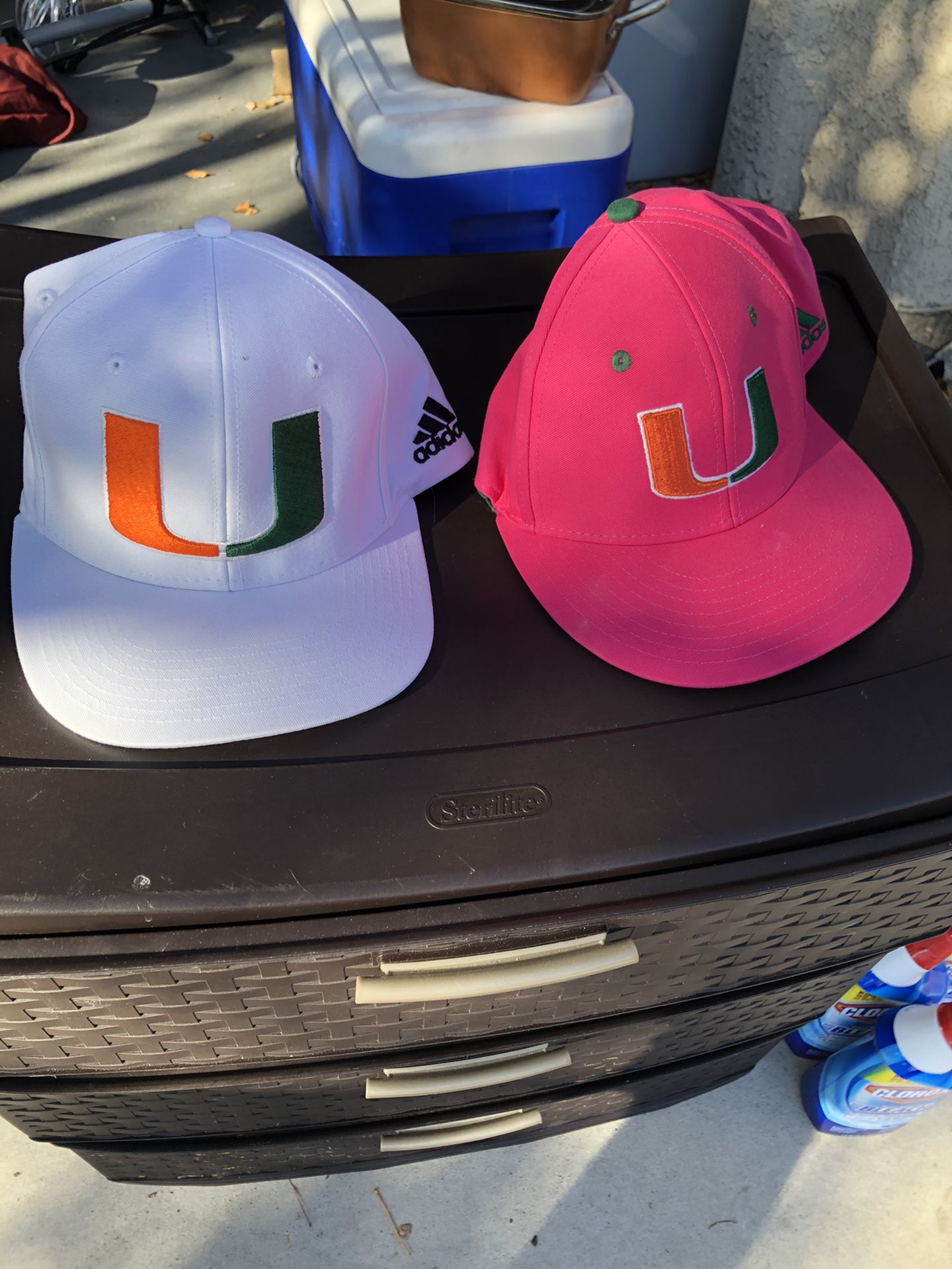 University of Miami hats (Adidas)