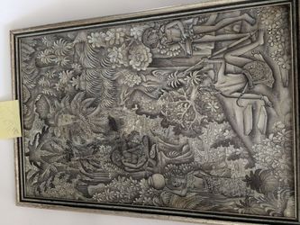 Vintage Painting on fabric.