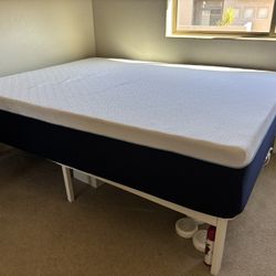 Barely Used! Queen Size Bed ( Mattress + Frame )