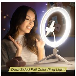 Vivitar 12" Full Color 3D Ring Light with Tripod and Adjustable Ball Head, Black