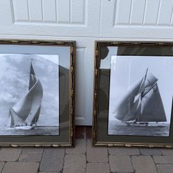 Beautiful Sail Boats Picture With Frame