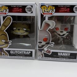 FNAF Help Wanted 2 Bundle - Glitchtrap & Vanny Pops - New In Box