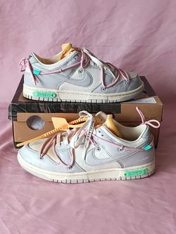 Nike Dunk Low X 'Lot 9 of 50' DM1602-109 Multicolor Leather Sneaker Men 8