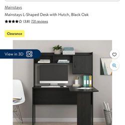 L-shaped Desk With Hutch