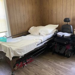 Hospital Bed And Automatic Wheelchair 