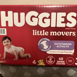 Huggies Little Movers Size 3 - 68 Count