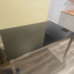 Black Glass Table