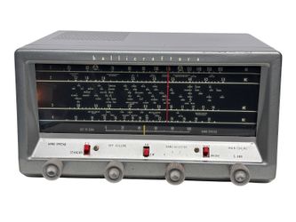 Vintage Hallicrafters S-38E Shortwave AM Tube Radio Receiver 4 Band 1950s