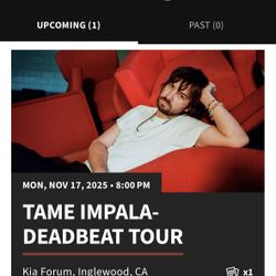 Tame Impala Kia Forum Ticket 11/17/25