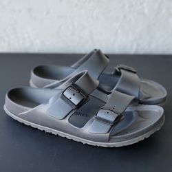 Birkenstock Women's Arizona Essentials EVA Sandals Dark Gray Size 9