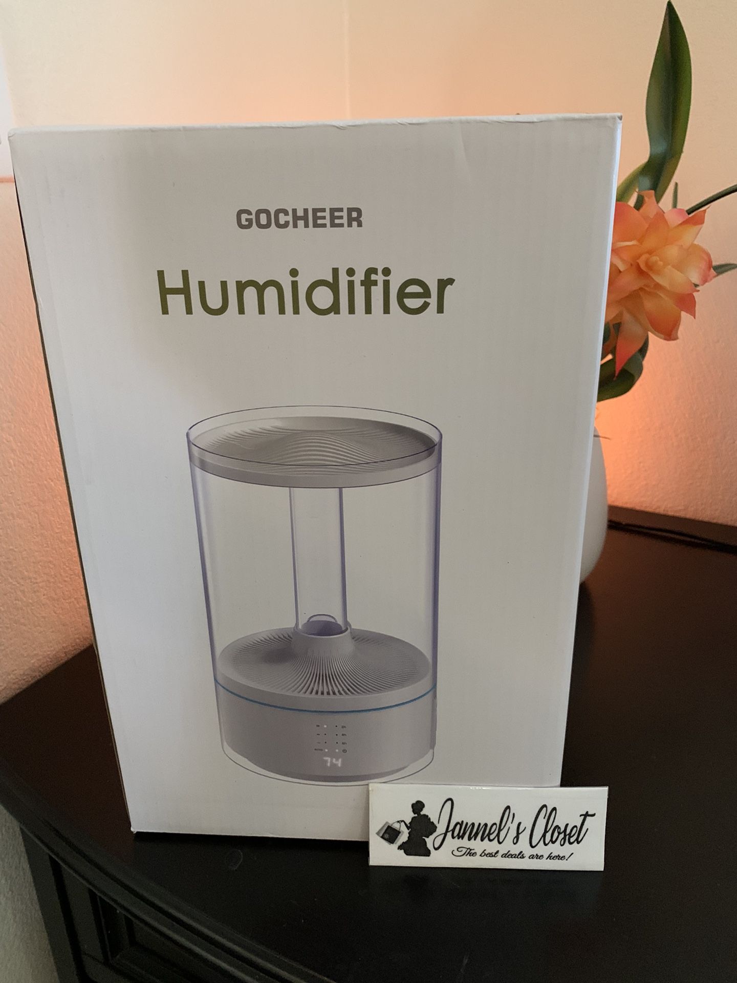 Cool Mist Humidifier, 6L Ultrasonic Humidifiers for Bedroom Large Room, Essential Oil Diffuser Air Humidifier with Remote Control LED Display Auto Shu