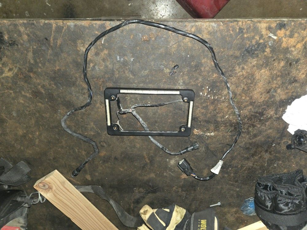 LED Motorcycle License Plate Frame