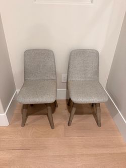 Set of Two Pottery Barn Teen Swivel Chairs