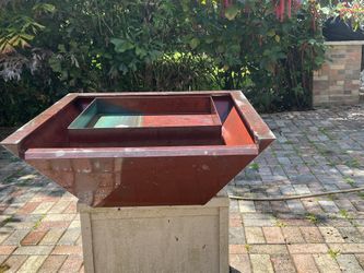 Copper Waterfall  And Fire Bowl