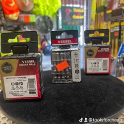 VESSEL ( Japan Made ) IMPACT BALL Torsion Bit (+2×50 15PC. Tic Tac) $19 EACH TIC TAC.