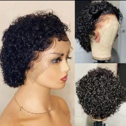 6 Inch Curly Pixie Cut Wig 