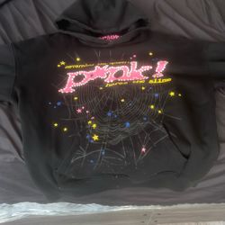 BLACK SP5DER HOODIE