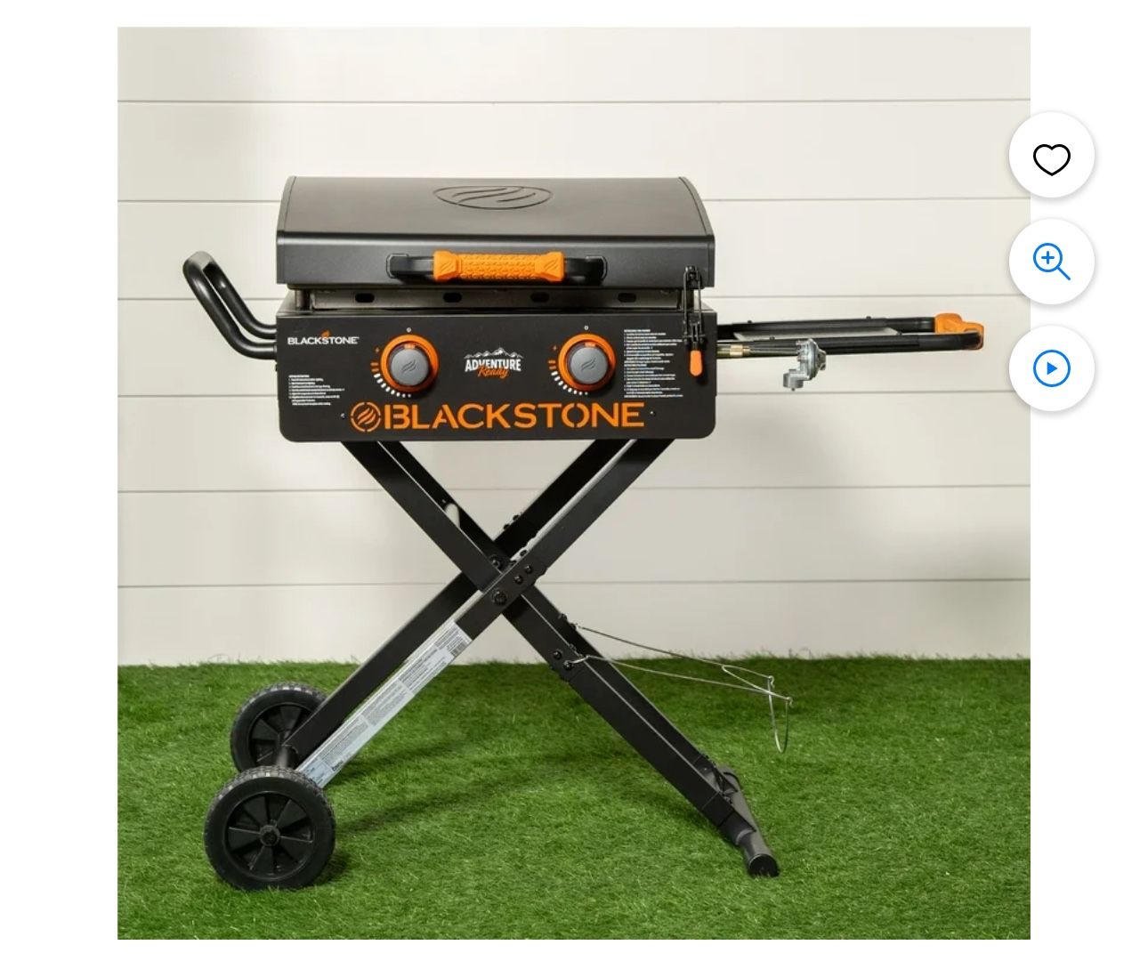 Blackstone Adventure Ready 2-Burner 22" Propane Omnivore Griddle with Flex-fold Legs