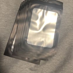 Holographic Bags, Aluminized Plastic Storage Bags - Black