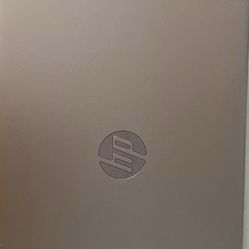 HP 9th generation rose gold laptop, with charger