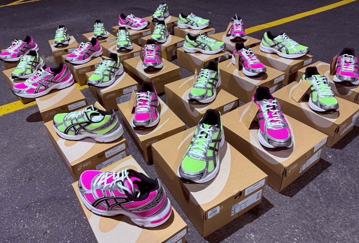 Cosmo And Wanda ASICS Green And Pink