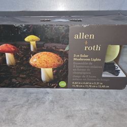 Allen + Roth Solar Mushroom Lights 