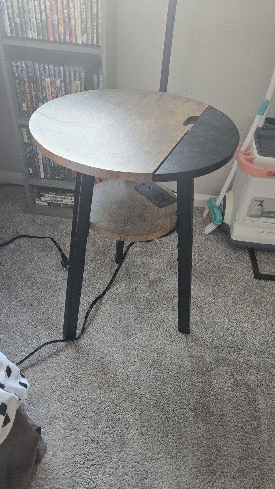End Table With Charging Station