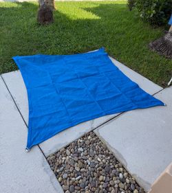 Blue Sun Shade Sail 65” x 65” Heavy-Duty Outdoor Canopy