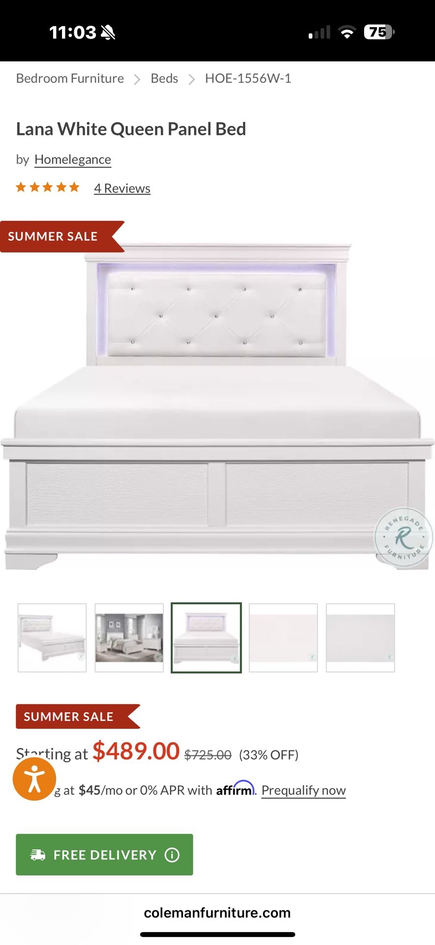 Led Light Up Bed Frame