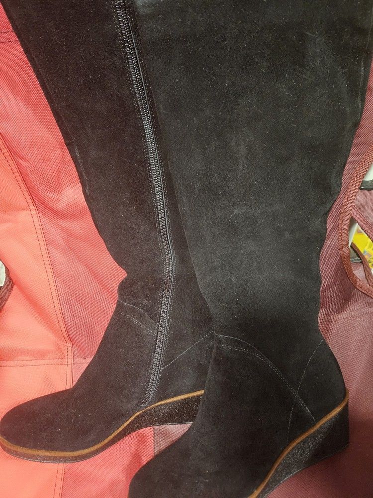 Aerosoles Binocular Women's Wedge Knee-High Boots