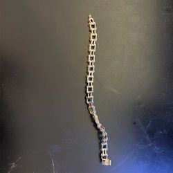 Harley-Davidson 925 Sterling Silver Motorcycle Chain Bracelet.