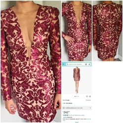 DRESS THE POPULATION Evening Dress size S