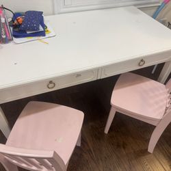 Pottery Barn Desk And Chairs