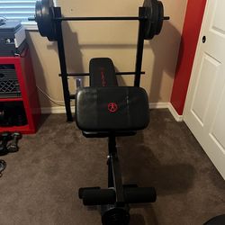Marcy Club Standard Weight Lifting Bench & Weights - $100 OBO