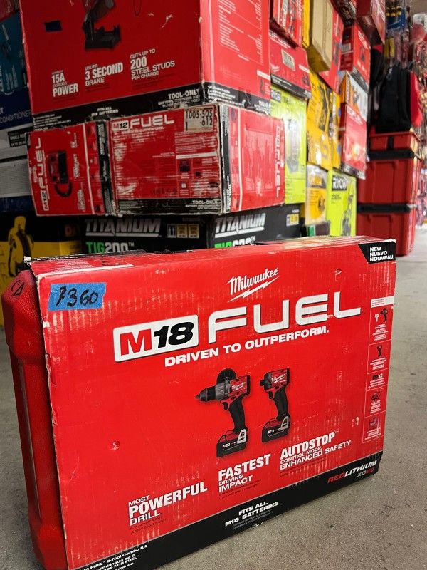 MILWAUKEE M18 IMPACT & DRILL FUEL BRUSHLESS KIT $349