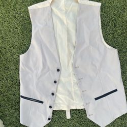 men’s brown suit vest 