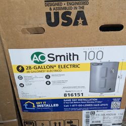 New Electric Water Heater 28gallons