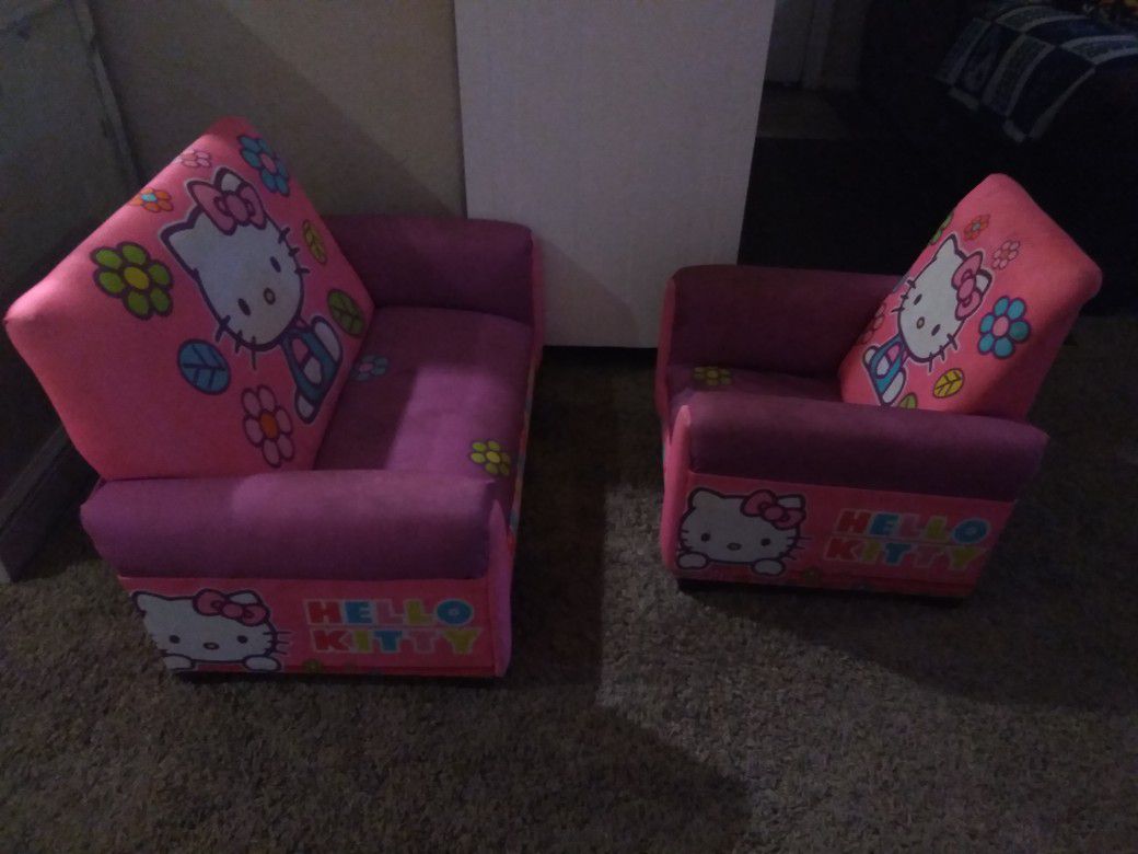 Kids sofa couch and chair