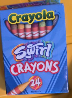 NEW Crayola Swirl Crayons 24 Count