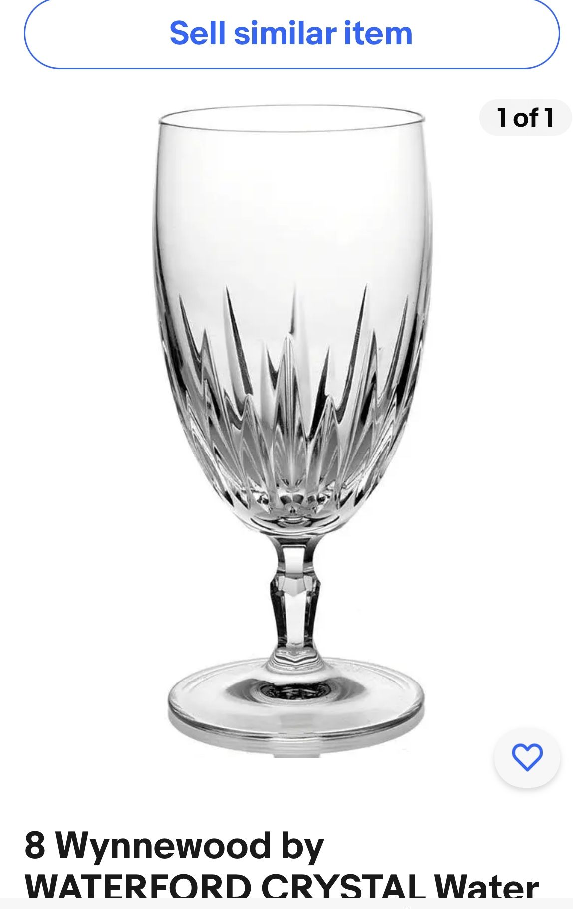 8 Wynnewood by WATERFORD CRYSTAL Ice Tea Goblet