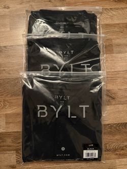 BYLT Basics Drop-Cut: LUX Polo, Black | 2XL | Quantity (3) | New