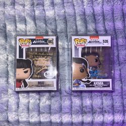 Signed Avatar The Last Airbender Funko Pop Lot Psa Cert.