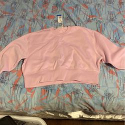 Pink Adidas Small Cropped Crewneck 