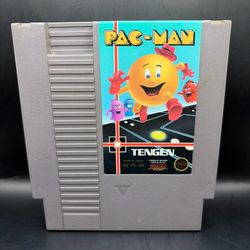 Pac-Man Nintendo Entertainment System 1990 NES Tengen Gray Cartridge Only