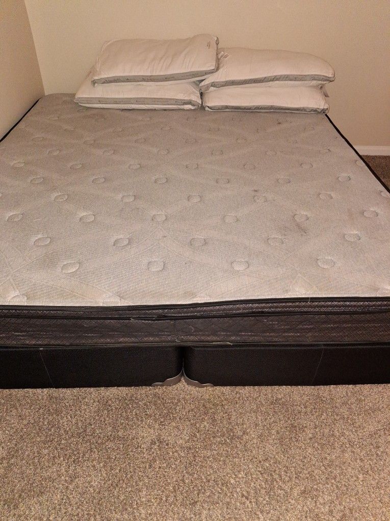 Free king-size mattress and  sboxpring,