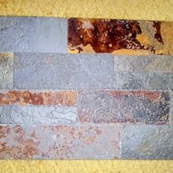 Peel  & Stick Real Rock Tiles, BAck Splash. 40 Of Them 